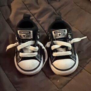 Converse Kids Black and White Sneakers